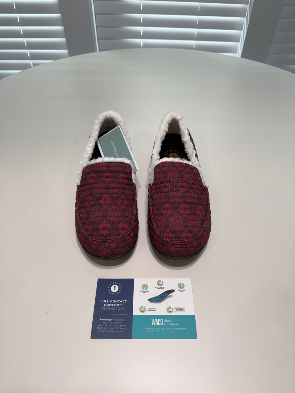 Revitalign Orthotic Quilted Cedar Boho Slippers in Port Royale
